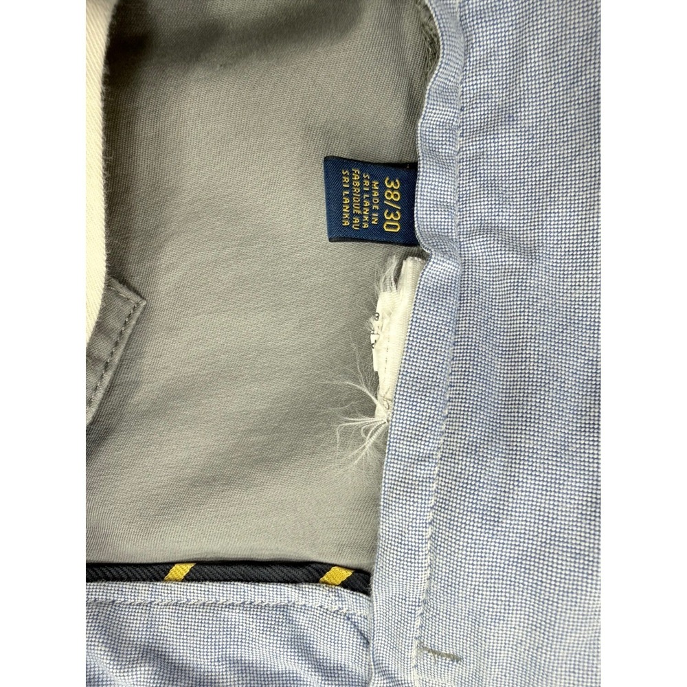 Polo Ralph Lauren Mens 38x30 Stretch Straight Fit Chino Pants Grey Cotton Twill - Picture 7 of 9